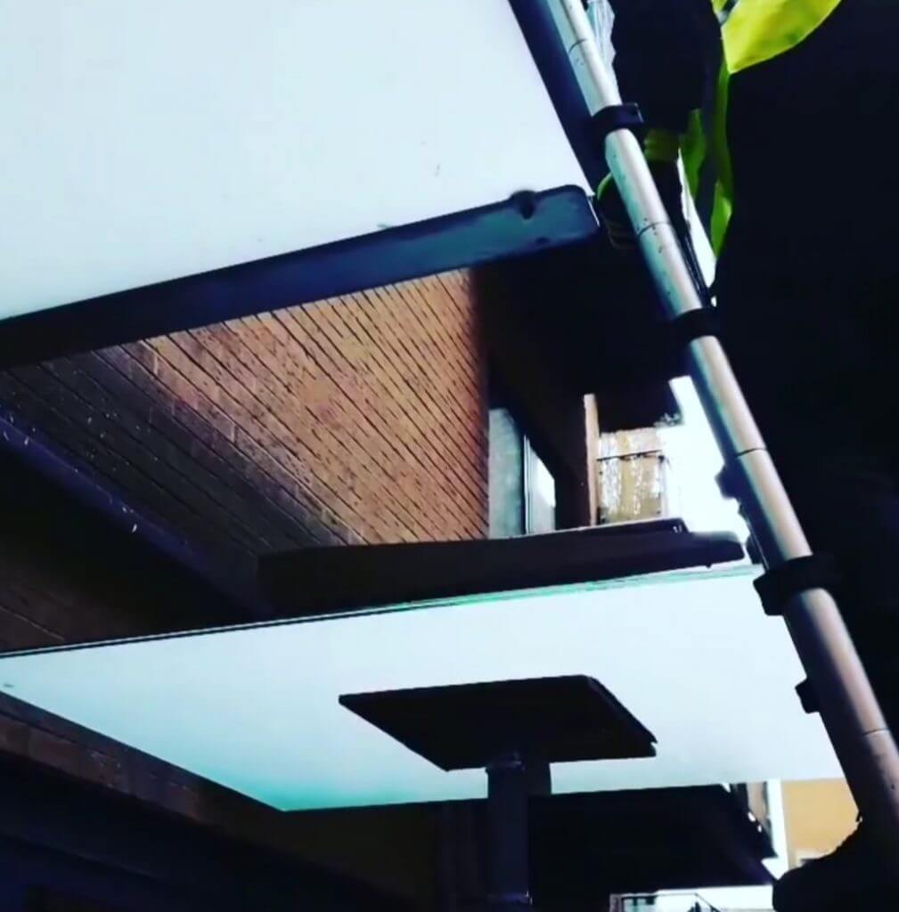 Glass conopy fitted in Reading, Berkshire