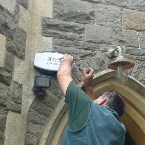 Alarm at a church