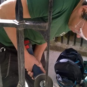 Gate works being completed